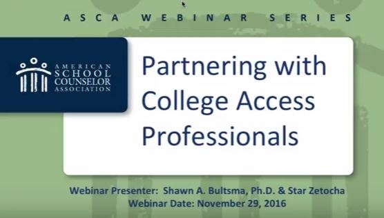 Grand Valley Counselor Educator and School Counseling Graduate Student Create Webinar for the American School Counselor Association